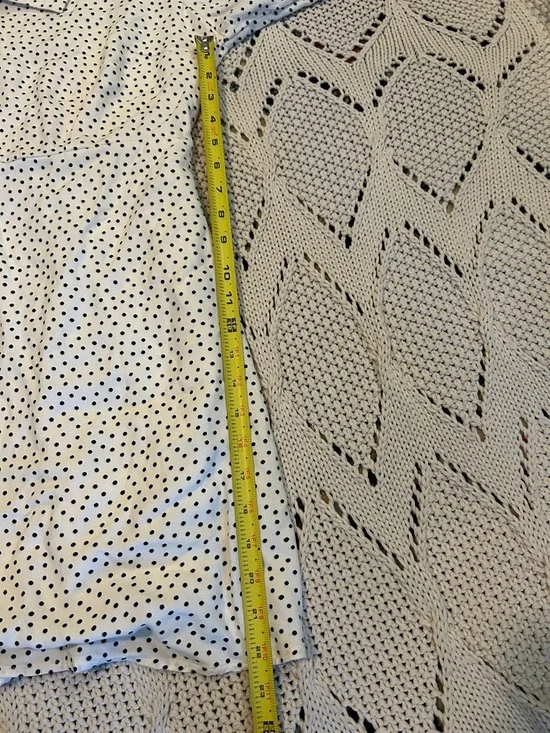 Old Navy Creme de La Creme Tie Neck Polka Dot Dress Sz XL NWT - Picture 10 of 13